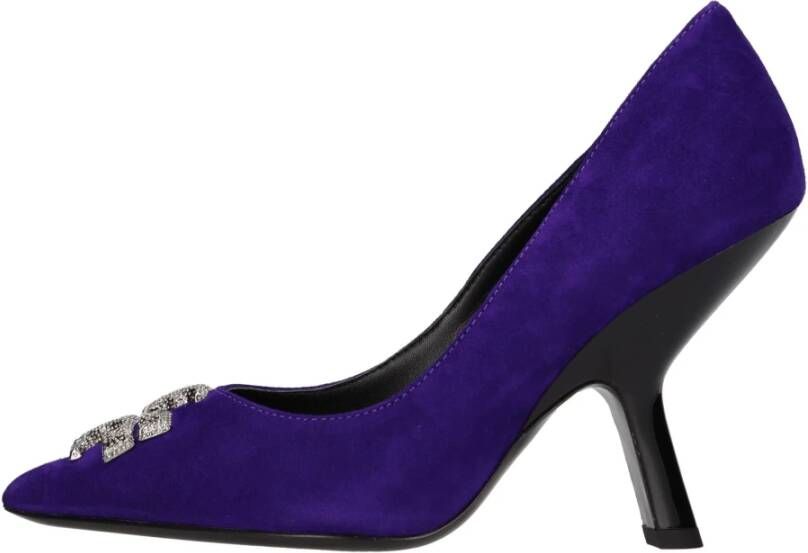 TORY BURCH Met hak paars Purple Dames