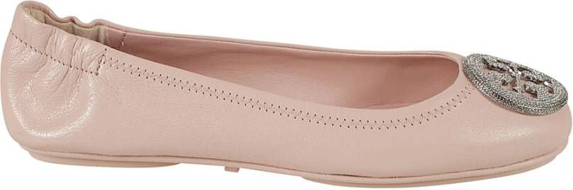 TORY BURCH Minnie Travel Ballet Pave Schoenen Pink Dames