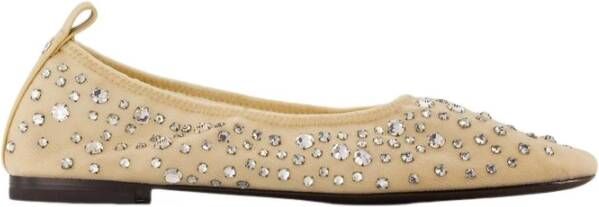 TORY BURCH Ballerina's met glinsterende kristallen Beige Dames