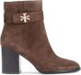 TORY BURCH Neutrale enkellaarzen voor vrouwen Brown Dames - Thumbnail 1