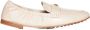 TORY BURCH Off-White Logo-Plaque Loafers Beige Dames - Thumbnail 1