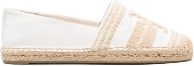 TORY BURCH Witte Double T Espadrilles Schoenen White Dames