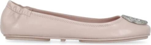 TORY BURCH Roze Leren Ballerina Schoenen Pink Dames