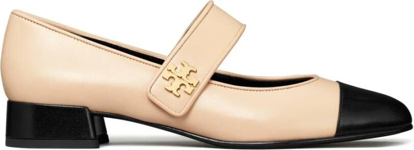 TORY BURCH Roze Platte Schoenen met Decoratieve Knoop Pink Dames