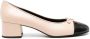 TORY BURCH Roze Zwarte Korrelige Leren Hak Pink Dames - Thumbnail 12