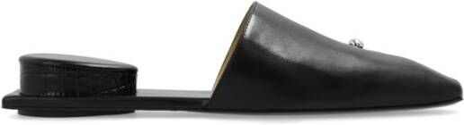 TORY BURCH Pierced Mule Platte Schoenen Black Dames