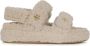 TORY BURCH Shearling Sport Sandalen in Beige Dames - Thumbnail 7