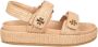 TORY BURCH Sportieve Raffia Sandalen Natuurlijke Kleur Beige Dames - Thumbnail 1