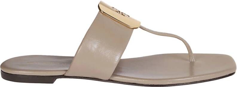 TORY BURCH Stijlvolle Sandaal Slippers Beige Dames