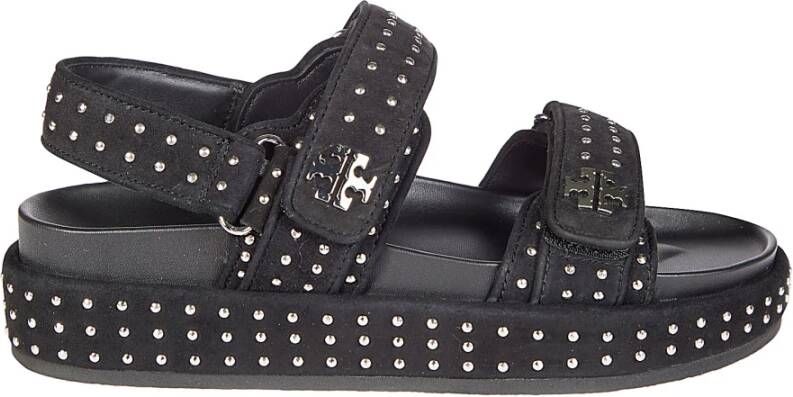 TORY BURCH Studded Sport Sandal Black Dames