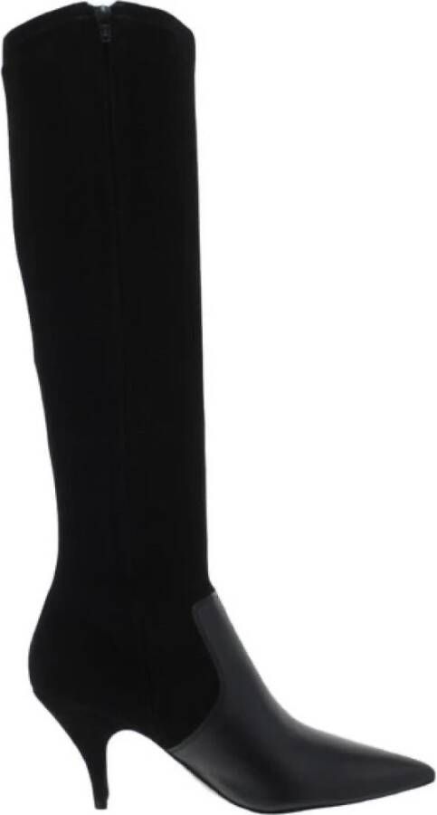 TORY BURCH Suede High Heel Boots Black Dames