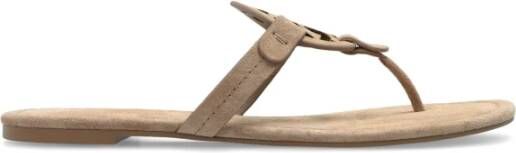 TORY BURCH Suede slides Beige Dames