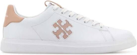 TORY BURCH Witte Leren Court Sneakers White Dames