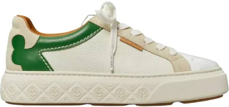 TORY BURCH Witte leren Ladybug sneakers White Dames