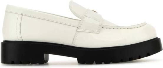 TORY BURCH Witte leren loafers voor dames White Dames