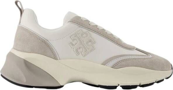 TORY BURCH Witte Sneakers met Kleurblok Ontwerp White Dames