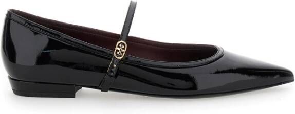 TORY BURCH Dubbele T-gesp Mary Jane Balletschoenen Black Dames