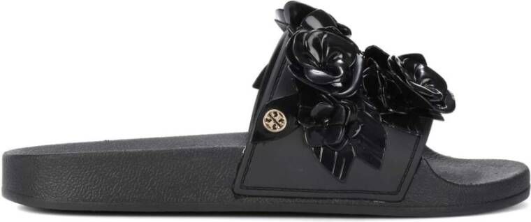 TORY BURCH Zwarte Blossom Stijlvolle Mode Accessoire Black Dames