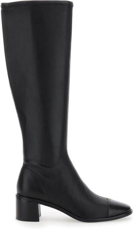 TORY BURCH Boots & laarzen Cap-Toe Knee High Boot 55Mm in zwart