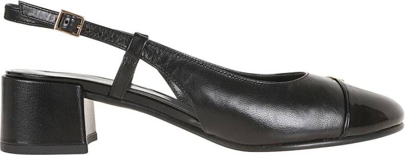 TORY BURCH Zwarte Cap-Toe Slingback Schoenen Black Dames