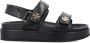 TORY BURCH Zwarte Gesloten Platte Sandalen Kira Black Dames - Thumbnail 1