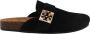 TORY BURCH Zwarte platte loafers met logodetail Black Dames - Thumbnail 8