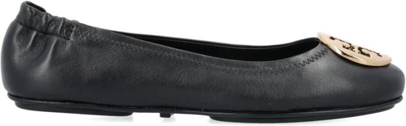 TORY BURCH Zwarte Gouden Gesloten Balletflats Aw24 Black Dames