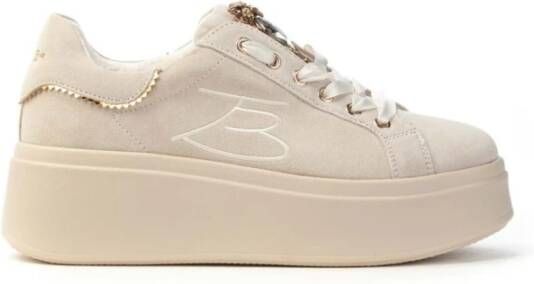 Tosca Blu Iconische Angelina Bijoux Sneakers in Beige Dames