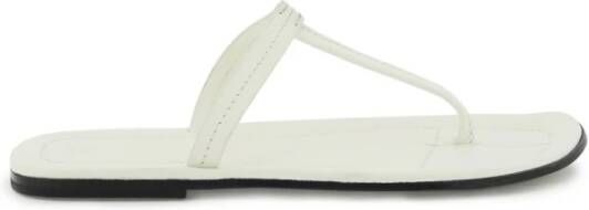 TotêMe Minimalistische T-strap sandalen White Dames