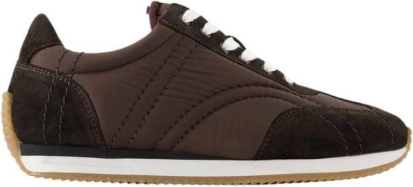 TotêMe Bruin Leren Sport Sneakers Brown Dames