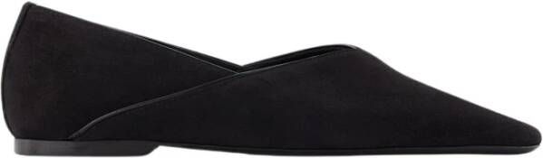 TOTEME Loafers The Everyday Flat Ballerinas Suede Bl in zwart