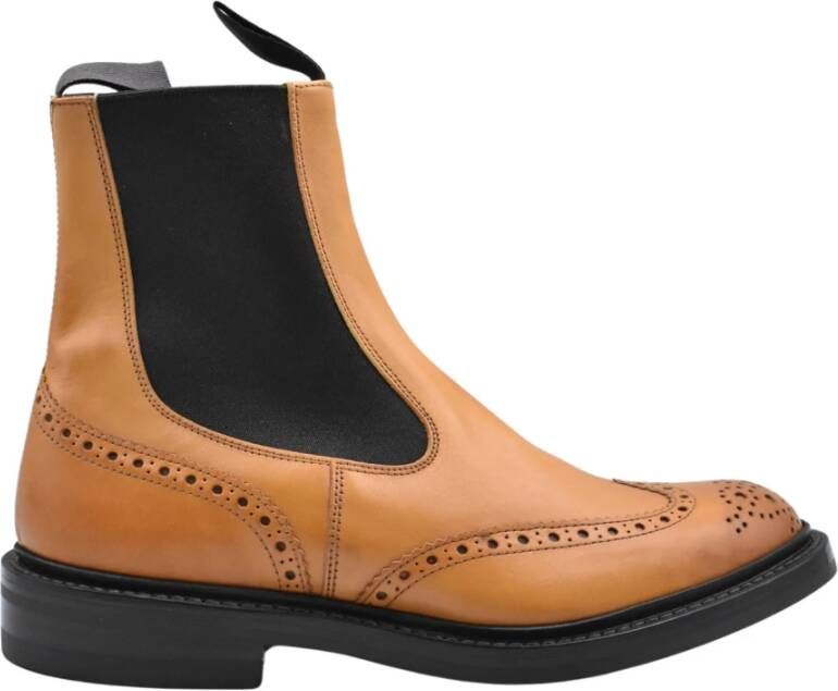 Tricker's Gebrande Veterschoenen voor Mannen Brown Heren