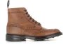 Tricker's Handgemaakte Cognac Brogue Laarzen Brown Heren - Thumbnail 1