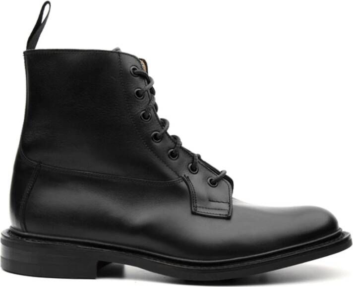 Tricker's Klassieke Leren Enkellaarzen Black Heren