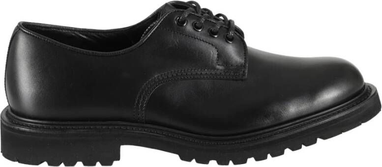 Tricker's Klassieke Leren Schoenen voor Mannen Black Heren