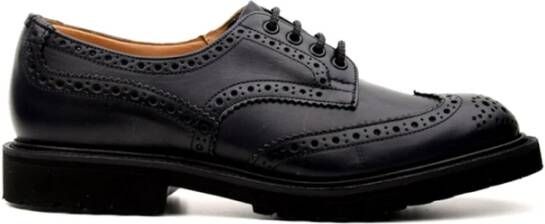 Tricker's Navy Haas Platte Schoenen Blue Heren