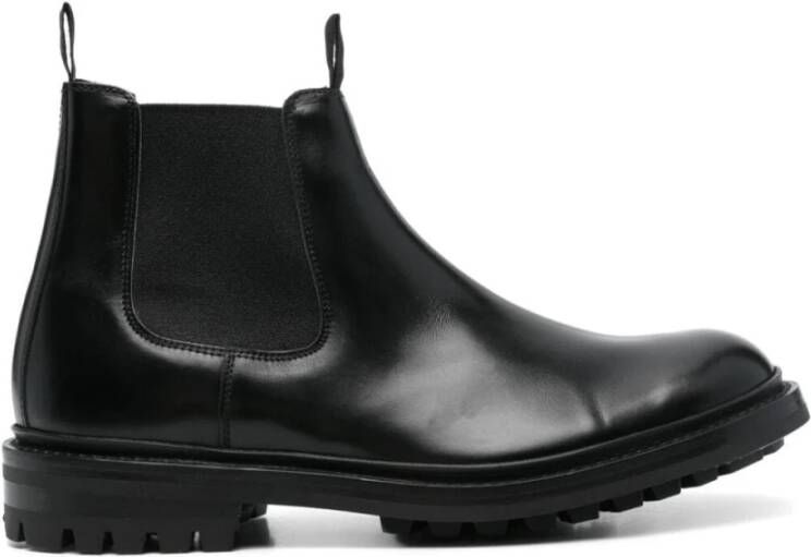 Tricker's Zwarte Kalf Lage Commando Zool Laarzen Black Heren