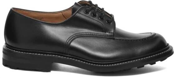 Tricker's Zwarte Lace-up Derby Schoenen Black Heren