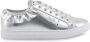 Trussardi Gerimpelde Lage Top Sneakers Zilver Gray Dames - Thumbnail 1