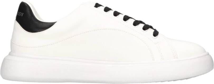 Trussardi Platte veterschoenen White Dames