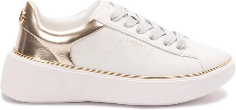 Twinset Chunky Bicolor Sneakers Art. 251Tcp042 White Dames