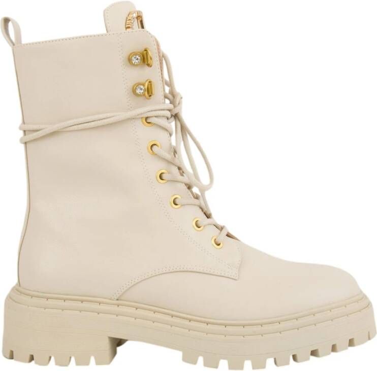 Twinset Ivoor Amfibische Stijlvolle Mode Schoenen White Dames