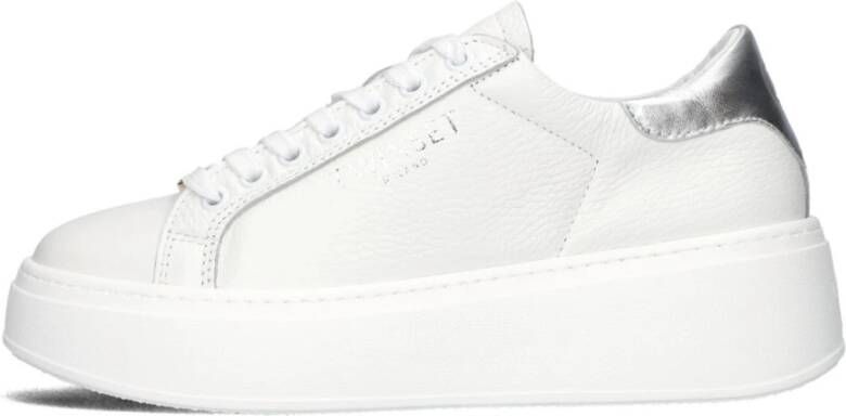 Twinset Lage Sneakers met Zilveren Details White Dames