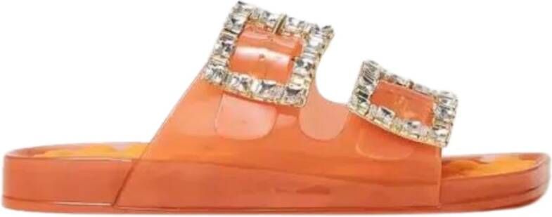 Twinset Sliders Orange Dames