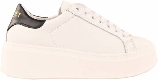 Twinset Witte Leren Sneaker White Dames