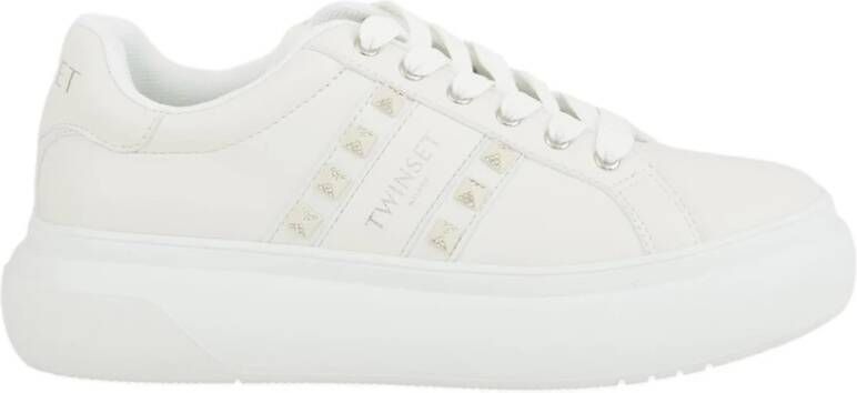 Twinset Witte Sneaker Schoenen White Dames