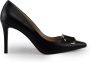 Twinset Zwarte leren stiletto hakken Black Dames - Thumbnail 1