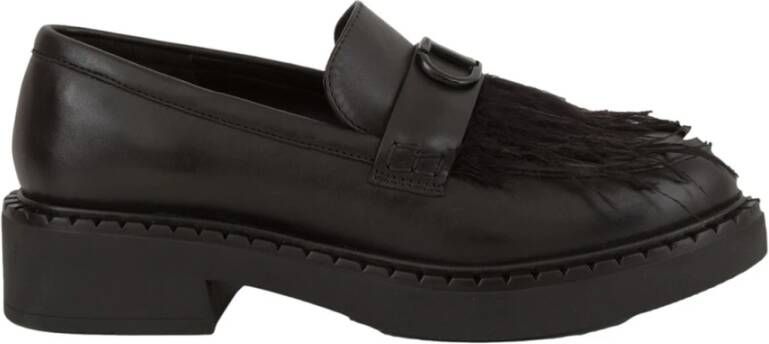 Twinset Zwarte Loafer Schoenen Black Dames