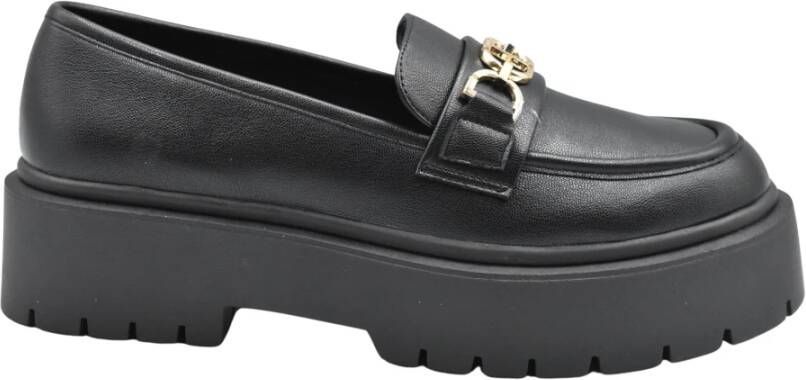 Twinset Zwarte Veterschoenen Elegante Stijl Black Dames