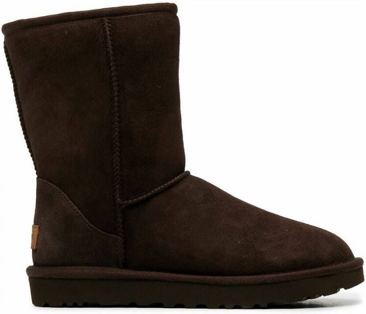 Ugg Koffiebruine Classic Short II Suède Laarzen Brown Dames